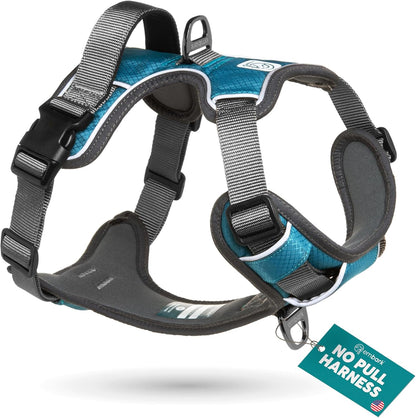 Embark Adventure XL Dog Harness - No-Pull Design, Reflective Trim, Military-Grade Nylon, Dual Leash Clips with Gel-Lined Handle, Soft and Padded Construction
